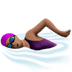 🏊🏽‍♀️ woman swimming: medium skin tone display on Apple